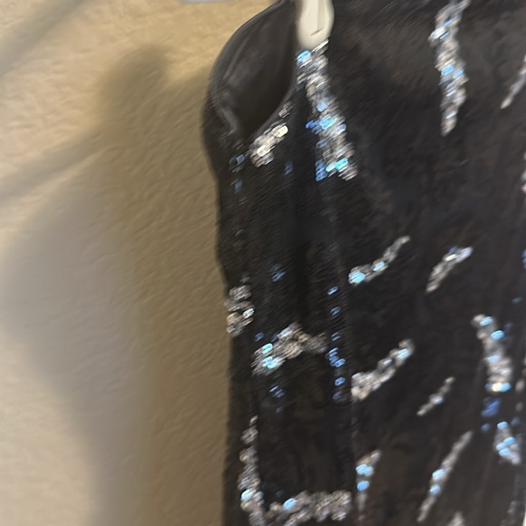 La Revue Nègre Feather Sequins Evening Gown, Flapper 1920’s inspired - Picture 5 of 12